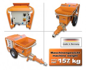 Lehmputzmaschine, Mischpumpe UMP 1 L-Power dual, 230V, 400V, 16A